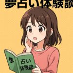 夢占いの体験談を見る女性のイラスト